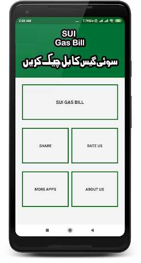 SUI Gas Bill Checker Screen 2