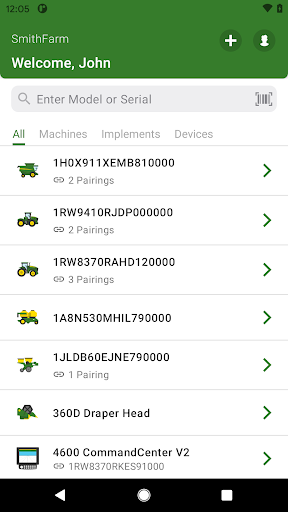 Android application Equipment Mobile screenshort
