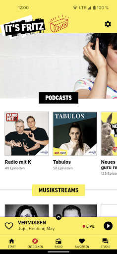 Radio Fritz Screen 2