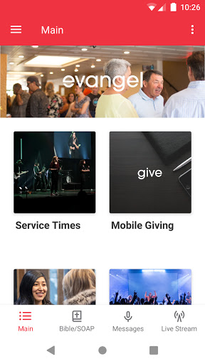 Android application Evangel screenshort