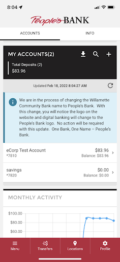 Peoples Bank Screen 2