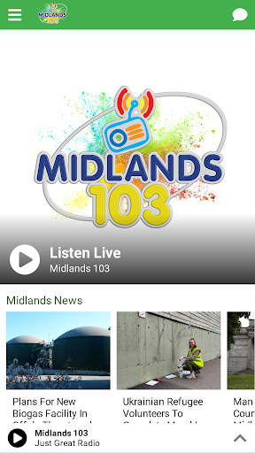 Android application Midlands 103 screenshort