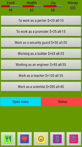 SIMULLIVE Life Simulator Screen 2