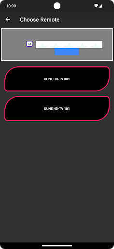 Remote for Dune HD Screen 2