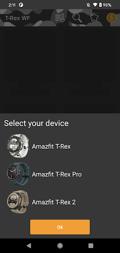 Android application Amazfit T-Rex - Watch Face screenshort