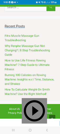 Android application Fitness Gears Hub screenshort