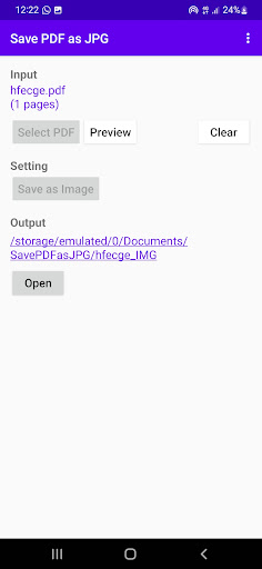 Android application Save PDF As JPG Image screenshort