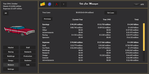 Idle Car Manager Screen 3