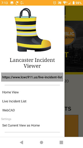 Lancaster Incident Viewer Screen 2