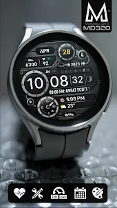 MD320 Digital Watch Face