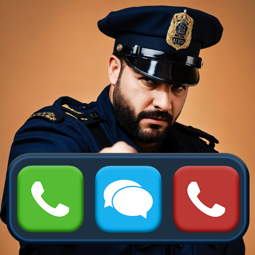 Fake police prank call & video logo