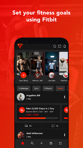 FitTogether-Social Fitness App Screen 3