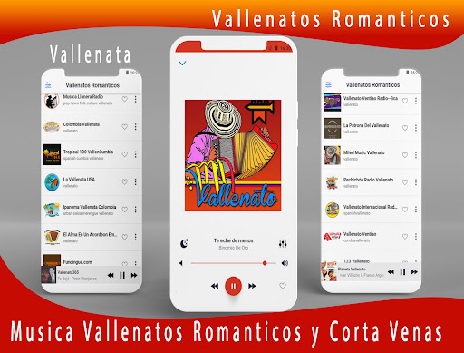 Android application Vallenatos Romanticos screenshort