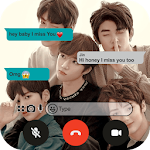 Cover Image of Tải xuống Fake Chat TXT : Live Video Calling TXT Kpop 1.0 APK
