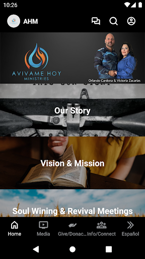 Android application AVIVAME HOY MINISTRIES screenshort