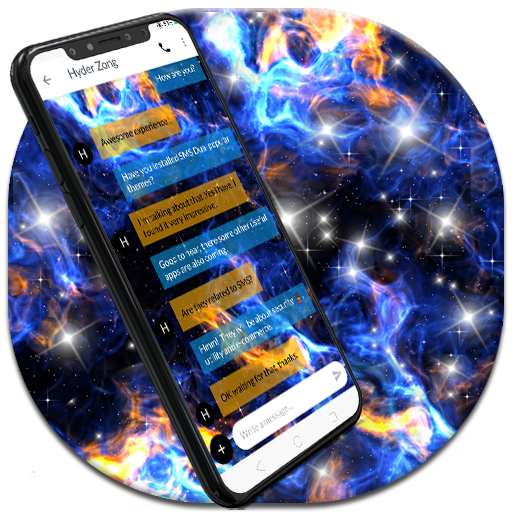 Amazing Galaxy SMS Dual Theme  Icon