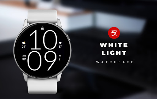 Android application White Light Watch Face screenshort