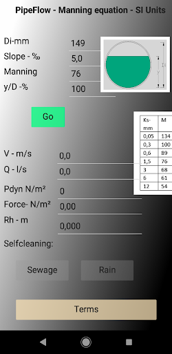 Android application PipeFlow screenshort