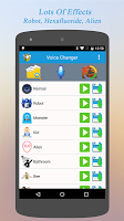 screenshot of Voice Changer