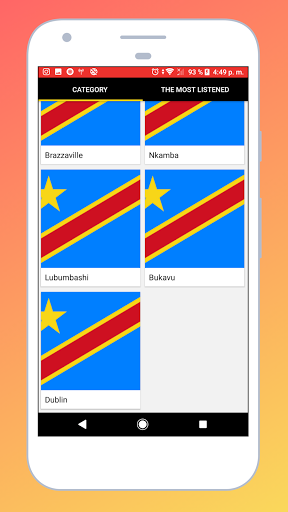 Radio Democratic Congo Online Screen 2