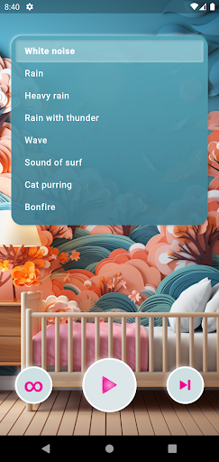 Android application Sweet Lullaby - White Noise screenshort