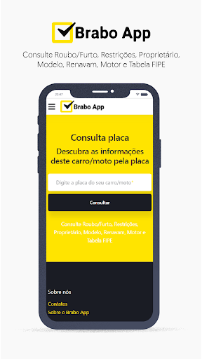 Android application Brabo App - Consulta Placa screenshort