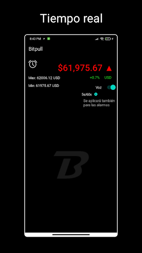 Android application Bitpull - Precio Bitcoin screenshort