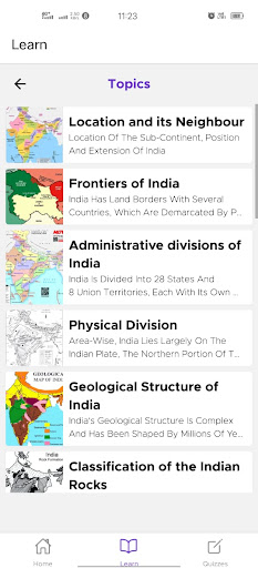 Indian Geography Screen 3