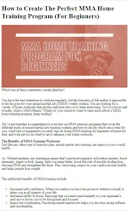 How to Do MMA Training