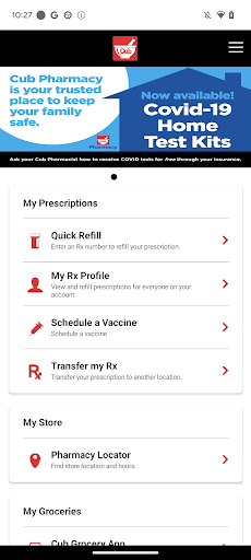 Android application Cub Pharmacy screenshort