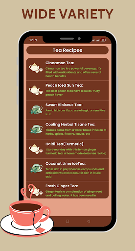 Tea Recipes Screen 3