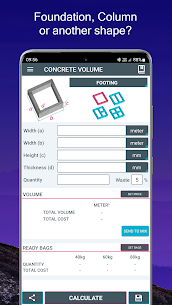 Concrete Calculator MOD APK 6.04 (Pro Unlocked) 2