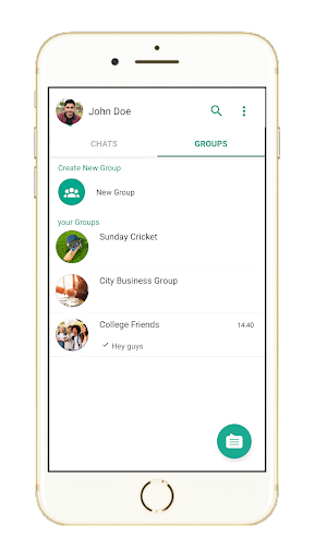 Android application React Native Chat App by Rao screenshort