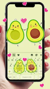 Cute Avocado Love Tastaturhint