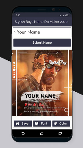 Stylish Boys Name DP Maker Screen 3