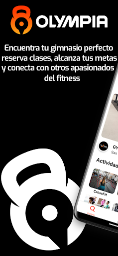 Android application Olympia Fitness App screenshort