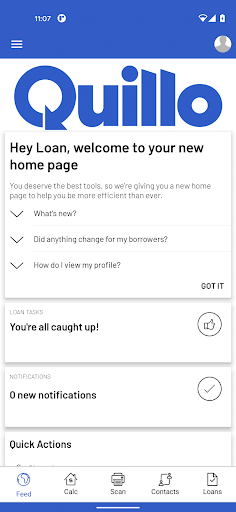 Screenshot of Quillo Mortgage