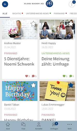 Android application Alois Bader AG screenshort