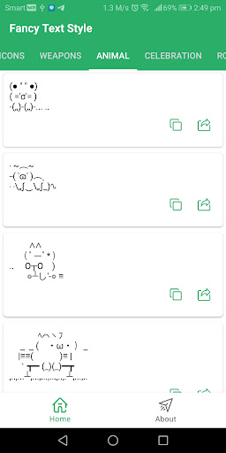 Fancy Text Style Screen 2