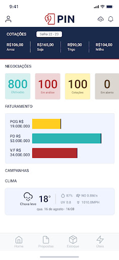 Android application PIN 3tentos screenshort