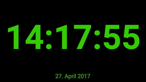 Digitaluhr Screen 3
