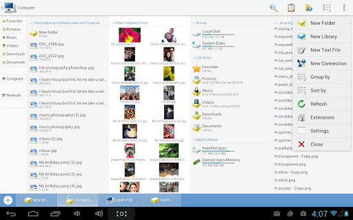 Screenshot of Computer File Explorer
