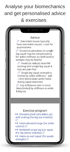 Injury diagnosis & recovery Screen 2