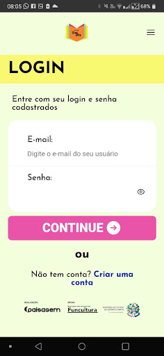 Android application Feira Livre Literalta screenshort