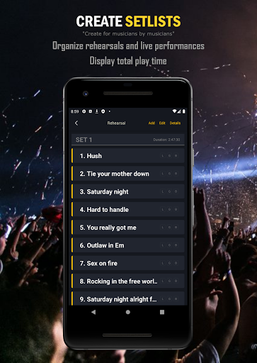 Band Setlist Manager Screen 3