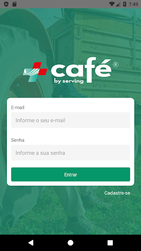 Android application + Café by ServingAgro screenshort
