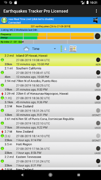 Earthquakes Tracker Pro‏ 2.7.6 APK + Mod (Unlimited money) إلى عن على ذكري المظهر