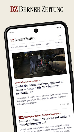 Android application BZ Berner Zeitung - News screenshort