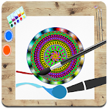 Mandala design - Coloring book icon