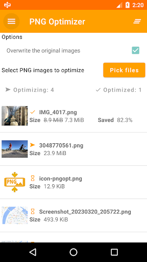 PNG Optimizer Screen 2